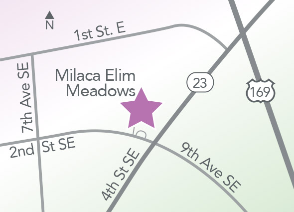 Milaca Elim Meadows map