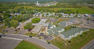Aerial view of Milaca Elim Meadows campus in Milaca, Minnesota